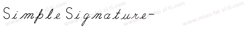 Simple Signature字体转换